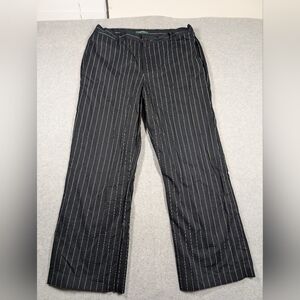 Lauren Ralph Lauren Women Pants 18W Pinstripe Boot cut Dress Pants